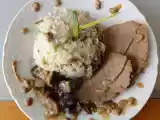 Receita Arroz especial com carne assada e beringela
