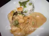Receita Medalhões de pescada com molho de camarão