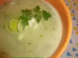 Receita Creme de batata doce e alho-poró