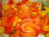 Receita Salada de forno de tomate e pimentão