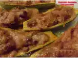 Receita Abobrinhas recheadas com estrogonofe