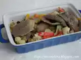 Receita Lagarto com salada de berinjela