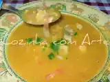 Receita Sopa de perca com marisco