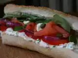 Receita Sanduíche de salmão defumado