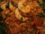 Receita Arroz de pomodoro de coco com camarão