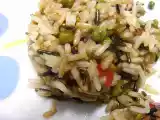 Receita Veggie dish - arroz selvagem com legumes e balsâmico