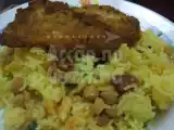 Receita Arroz de grão e linguiça