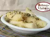 Receita Aipim cozido e temperado com azeite, alho, orégano e cominho