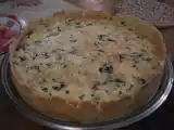 Receita Quiche de espinafre e queijo branco