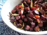 Receita Tofu fumado com pimento vermelho e cebola
