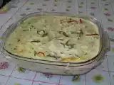 Receita Cação ao molho de leite de coco e requeijão ao forno (receita do cunhado)