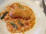 Receita Linguiça caipira, feijão branco e sálvia