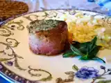 Receita Filé envolto em parma com manteiga de sálvia
