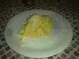 Receita Fettuccine com alho poró e mascarpone
