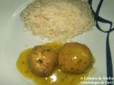 Receita Almôndegas de caril