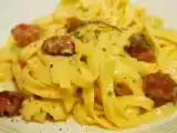 Receita Tagliatelle a carbonara rústica