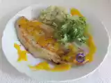 Receita Filé de congro rosa com molho de manga e purê de batata doce