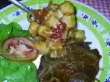 Receita Nhoque de mandioquinha com bife de panela