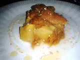 Receita Crumble integral de maçã com molho de mel e sésamo