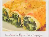 Receita Canellonis de espinafres e requeijão
