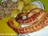 Receita Polvo no forno com feijão frade