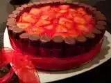 Receita Charlotte de morango com chocolate