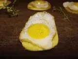 Receita Tapas: batata chips com ovo de codorna
