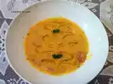 Receita Creme de grão de bico com calabresa