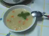 Receita Sopa de grão com nabo e hortelã