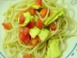 Receita Espaguete com abacate
