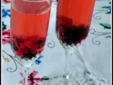 Receita Sangria de champanhe e frutos vermelhos