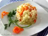 Receita Arroz de cenoura