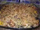 Receita Bacalhau desfiado com cebolada em cama de couve e broa