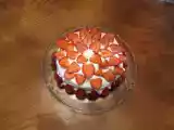 Receita Bolo fresco com morangos e natas