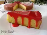 Receita Bolo de queijo e morango
