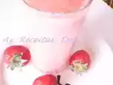 Receita Batido de melão verde e morangos