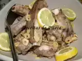 Receita Entrecosto de porco com alho