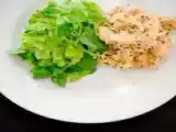 Receita Frango ao gergelim com salada verde