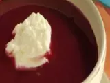 Receita Sopa gelada de beterraba