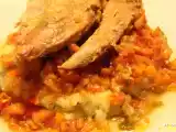 Receita Galinha estufada com xerém