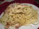Receita Linguine com azeitonas e bacon