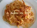 Receita Esparguete á italiana