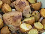 Receita Frango assado com alho e alecrim