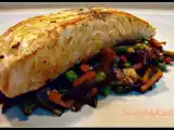 Receita Salmão em cama de mistura chinesa