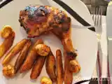 Receita Frango com mel e tomilho