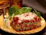 Receita Lasanha com tomate e rúcula
