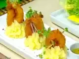 Receita Camarão rosa crocante com molho sarmoniglio