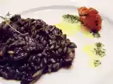 Receita Risoto de lula em sua tinta.