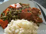 Receita Coelho estufado com ervilhas