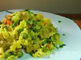 Receita Arroz de frango com açafrão